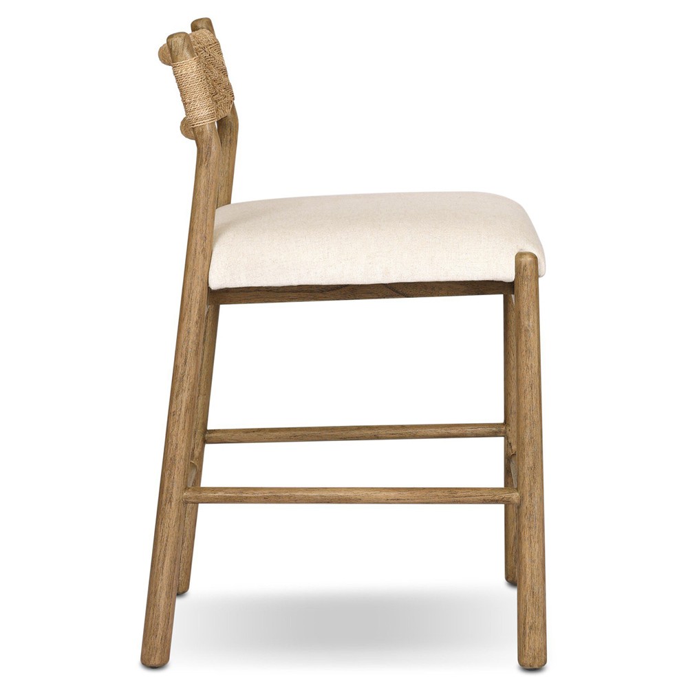 Raynor Coastal Beach Natural Wood Counter Stool|