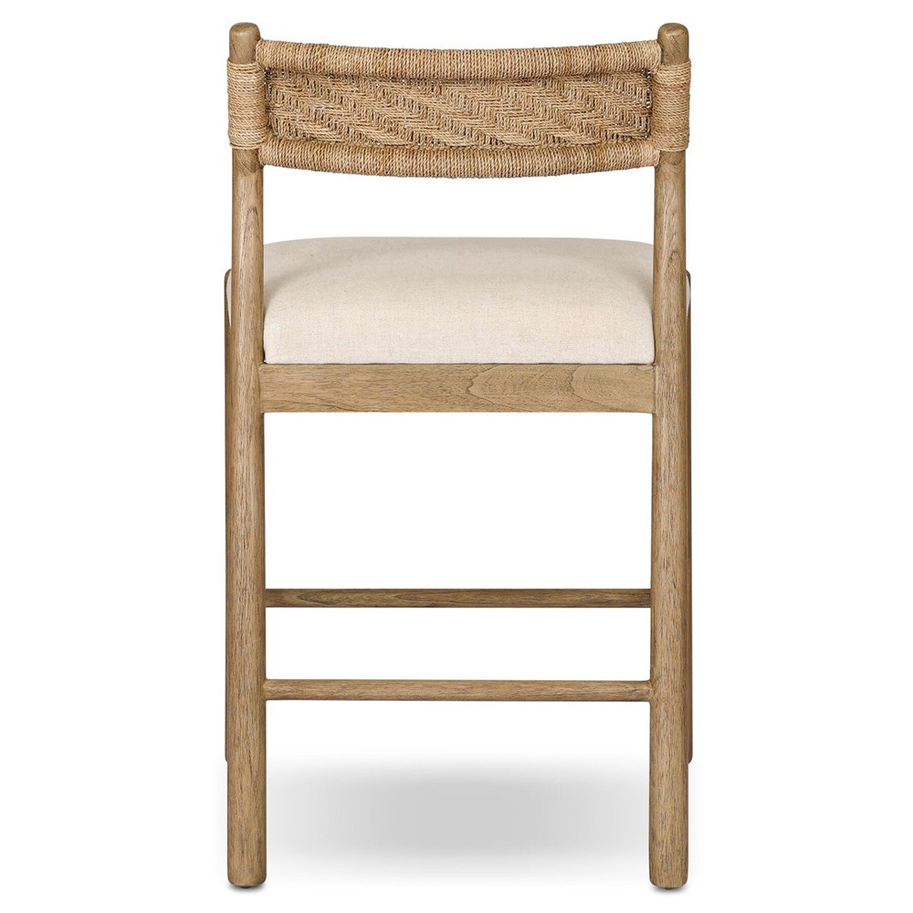 Raynor Coastal Beach Natural Wood Counter Stool|