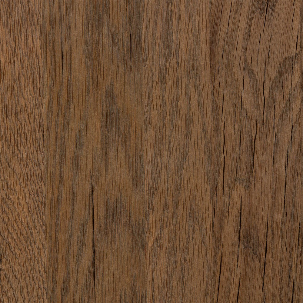 Aiden Modern Classic White Marble Brown Oak Round Dining Table - 53"|