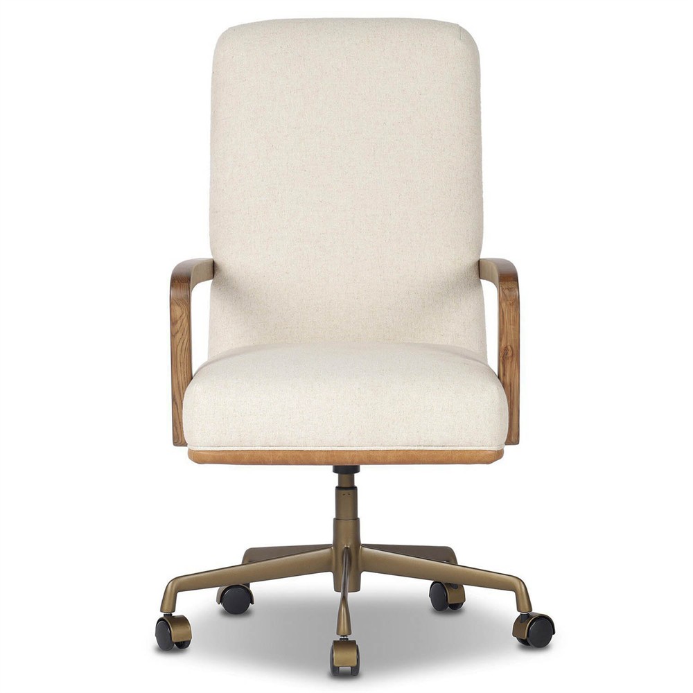 Timeo Modern Classic Off White Performance Desk Chair|