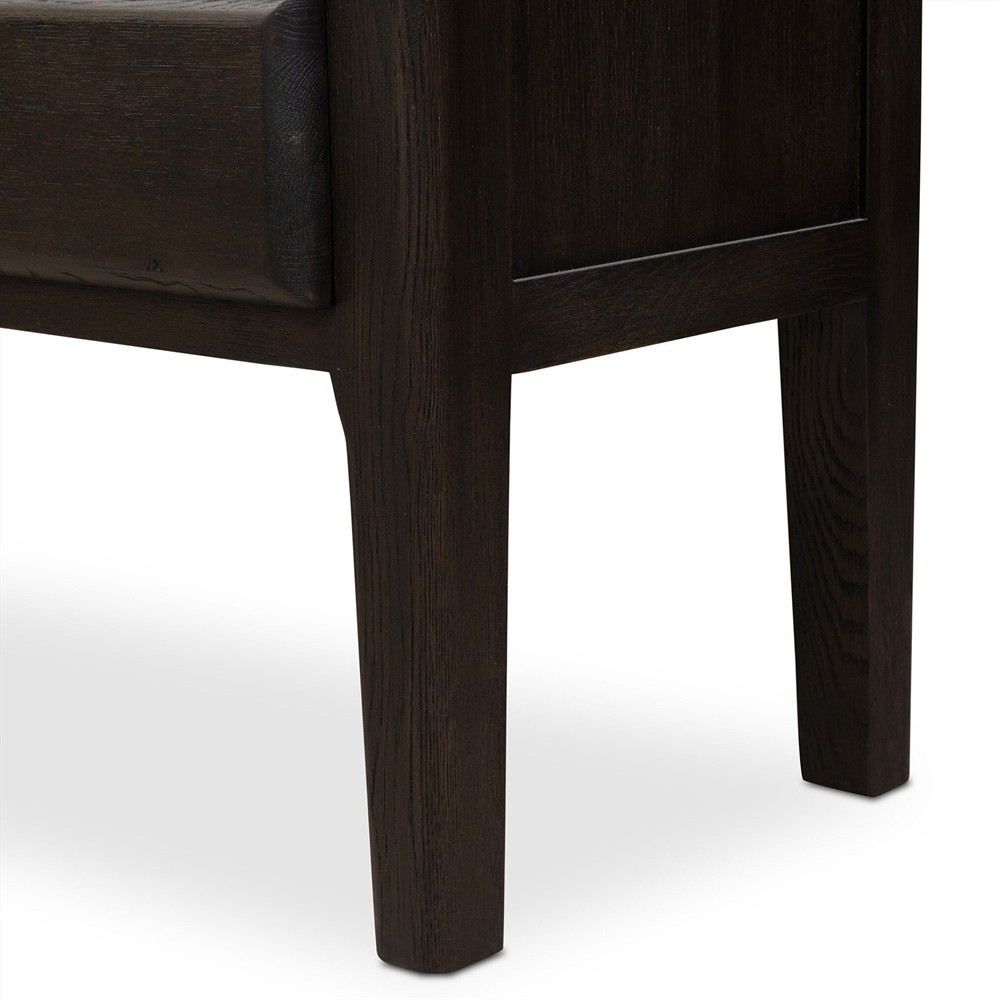 Whitney Rustic Lodge Black Oak Cabinet|