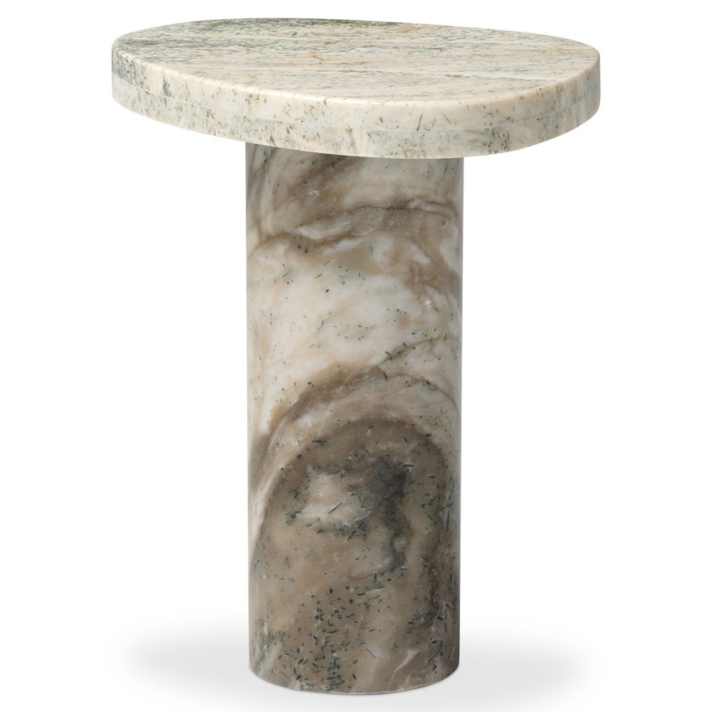 Zayden Modern Classic Beige Onyx End Table|