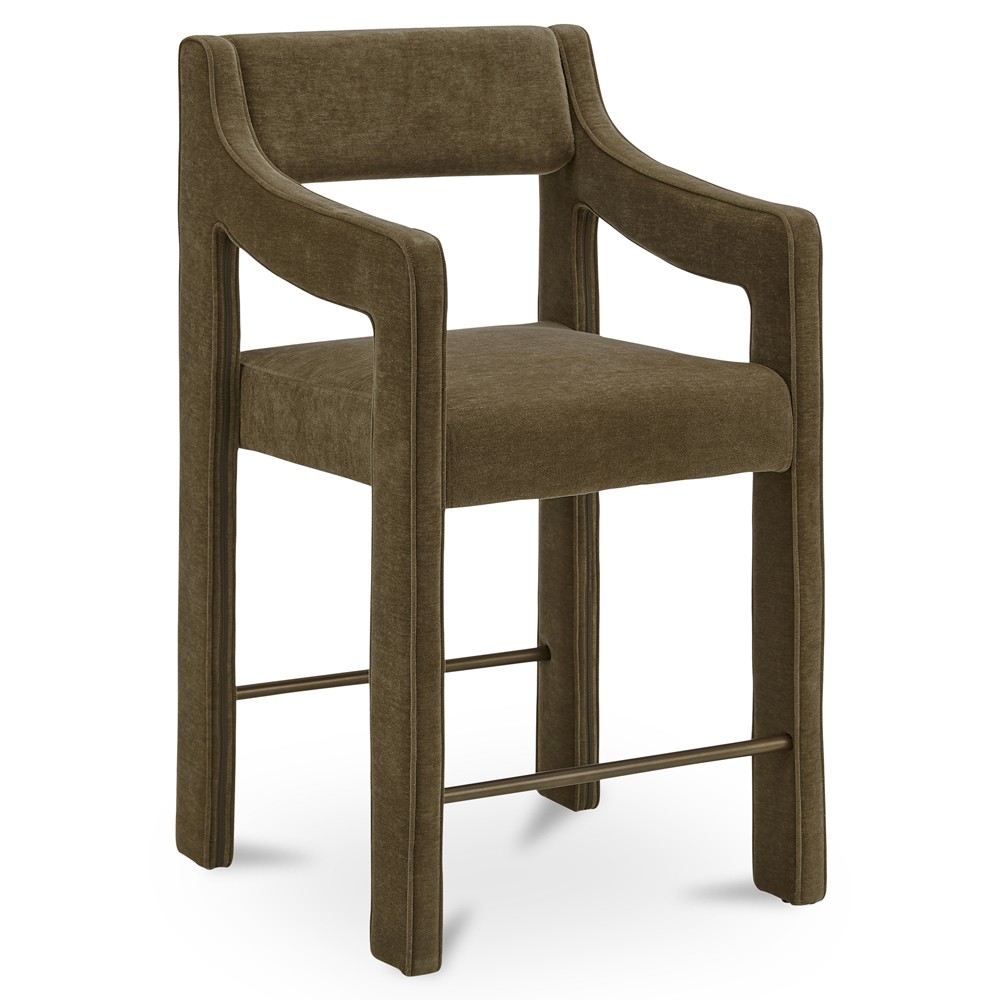 Makari Modern Classic Green Counter Stool|