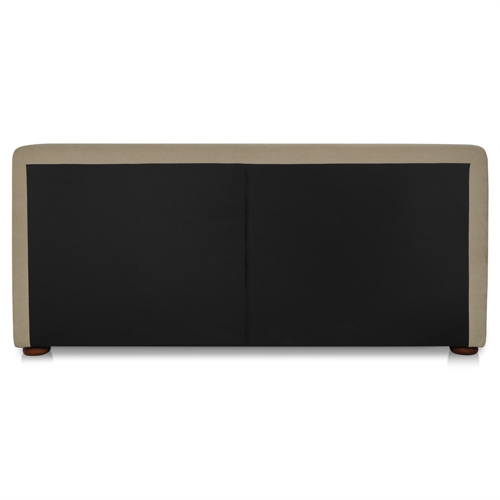 Imran Modern Classic Beige Textured Storage Bed - Queen|