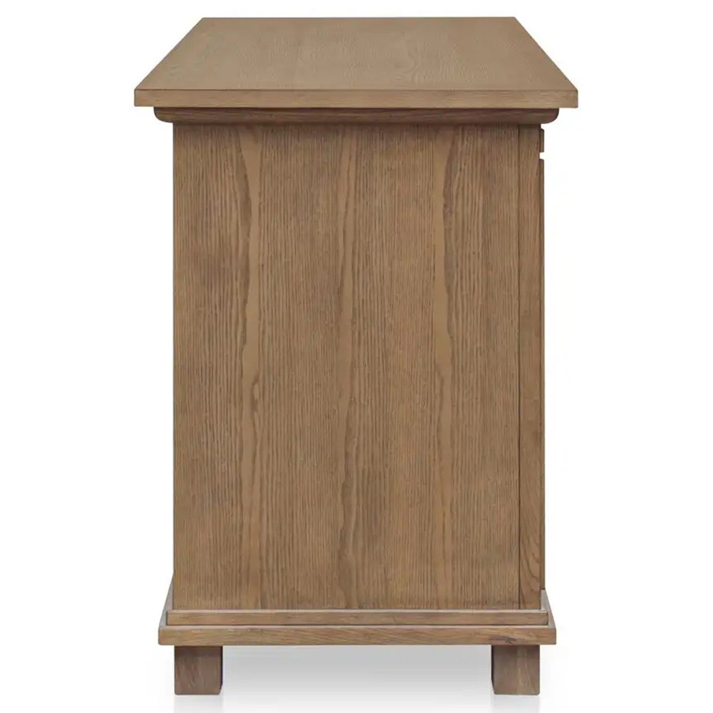 Lillia Updated Traditional Brown Wood Sideboard|