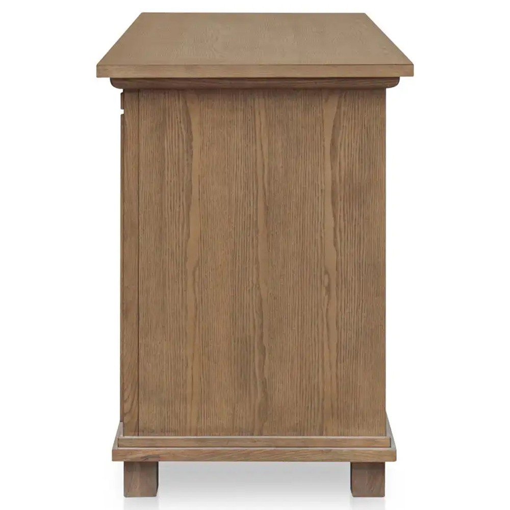 Lillia Updated Traditional Brown Wood Sideboard|