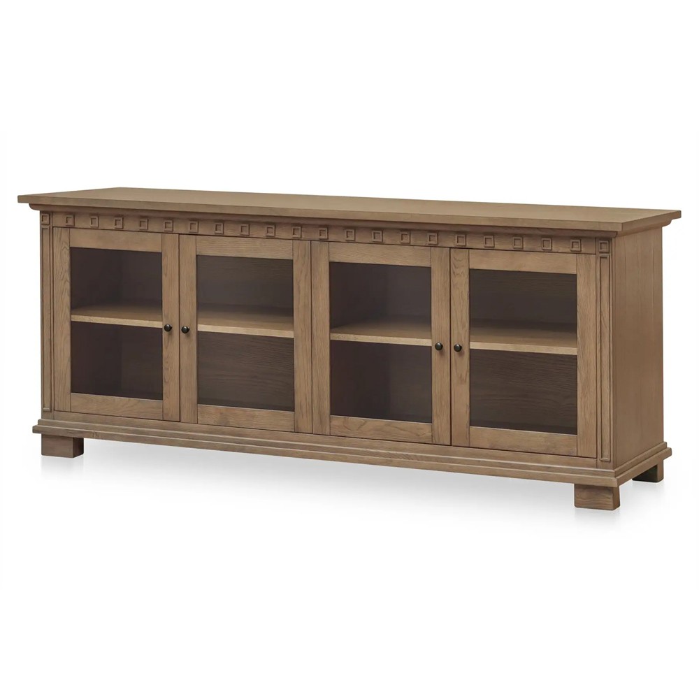Lillia Updated Traditional Brown Wood Sideboard|
