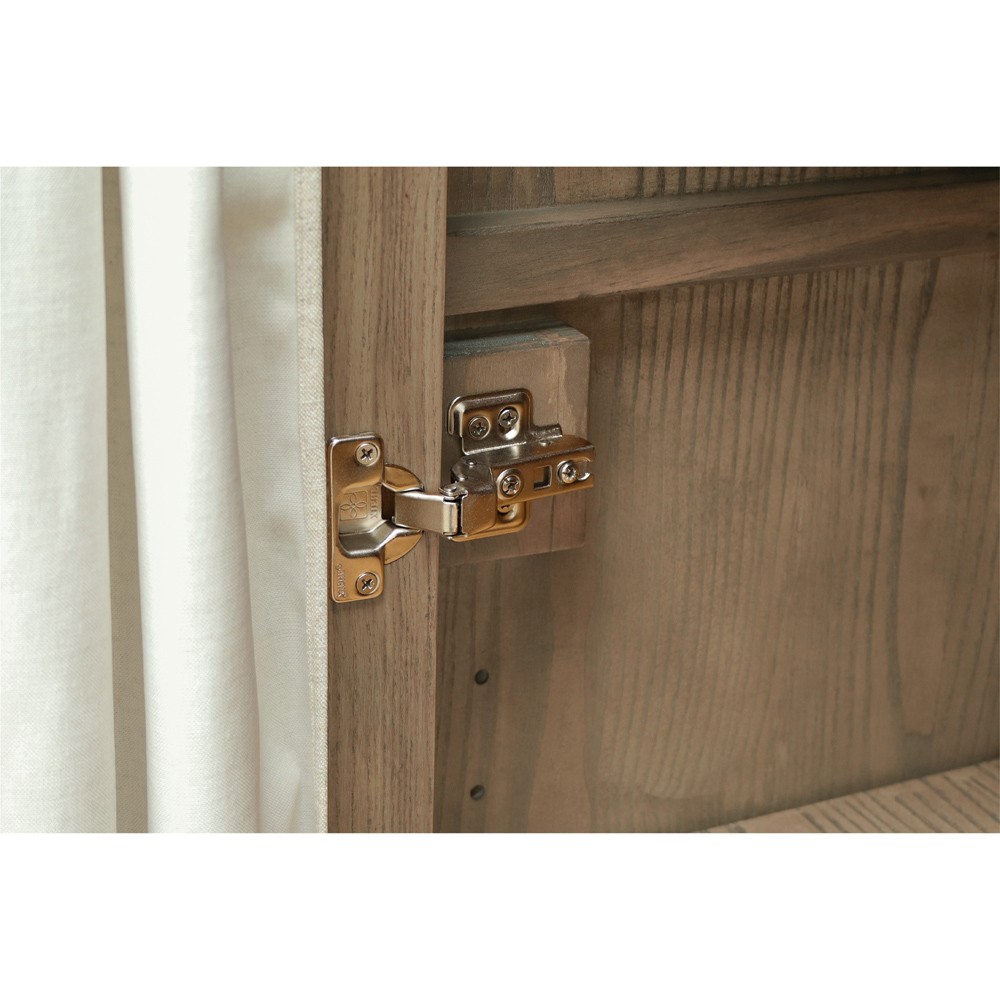 Lillia Updated Traditional Brown Wood Cabinet|