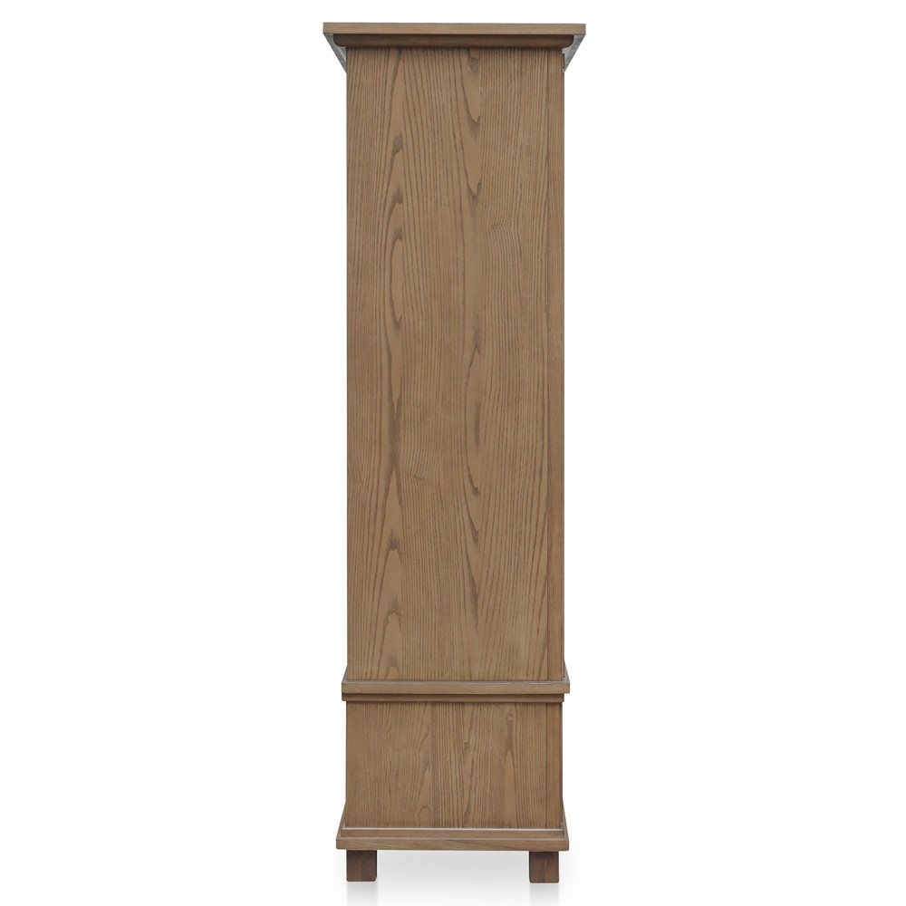 Lillia Updated Traditional Brown Wood Cabinet|