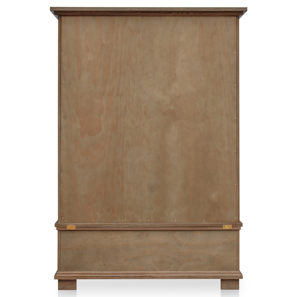 Lillia Updated Traditional Brown Wood Cabinet|