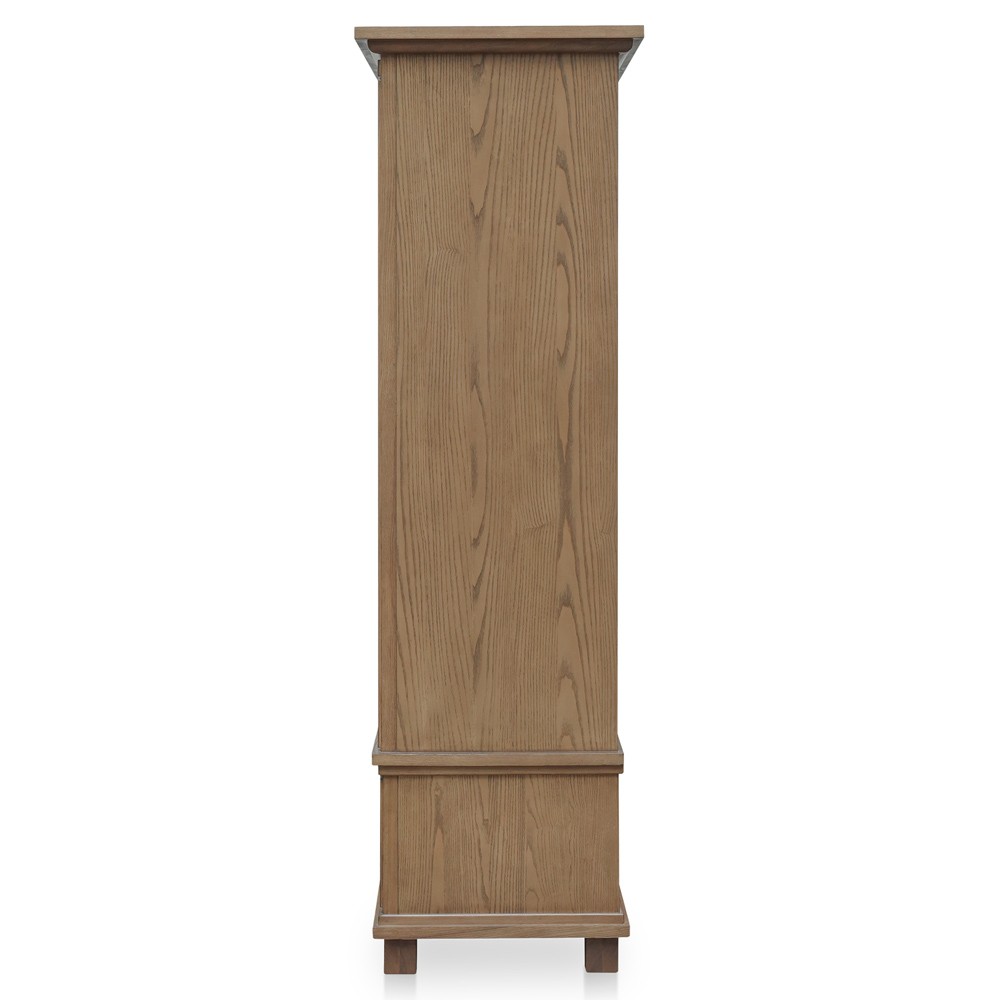 Lillia Updated Traditional Brown Wood Cabinet|
