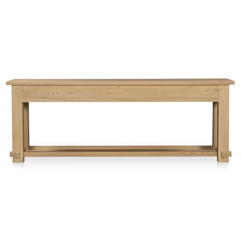 Maurice Coastal Beach Natural Oak Console Table|