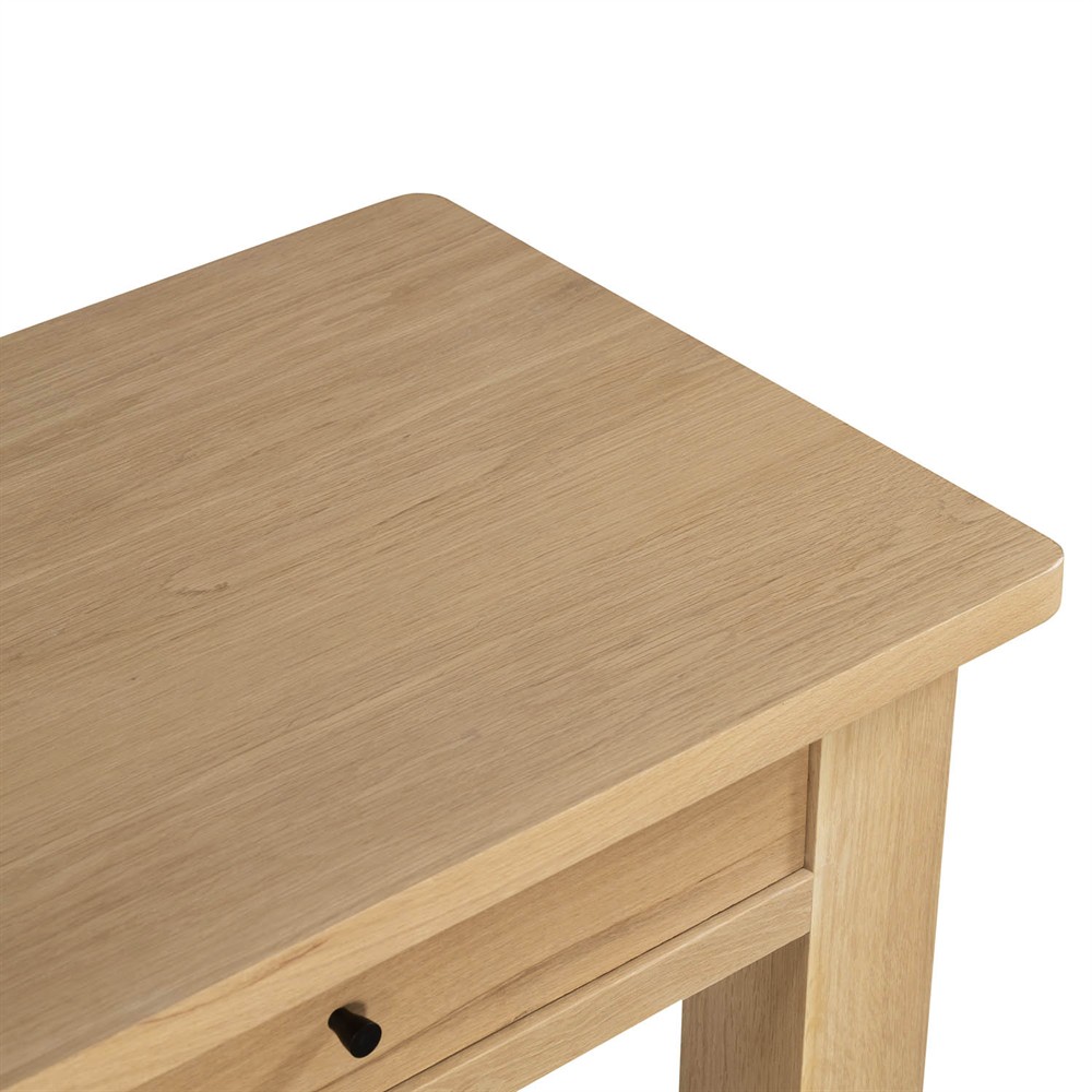 Maurice Coastal Beach Natural Oak Console Table|