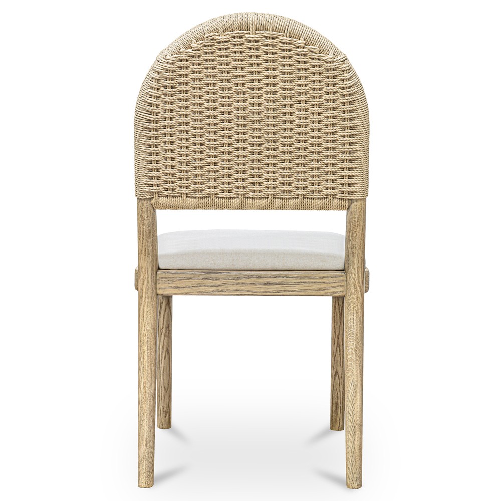Imran Coastal Beach Natural Oak Dining Chair - Set of 2|