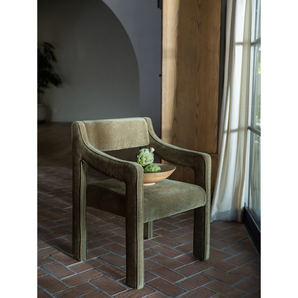 Makari Modern Classic Green Dining Chair|