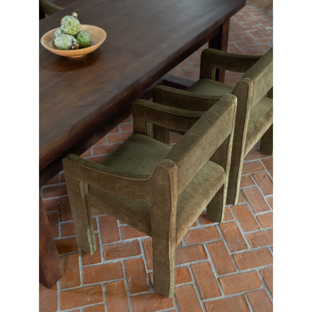 Makari Modern Classic Green Dining Chair|