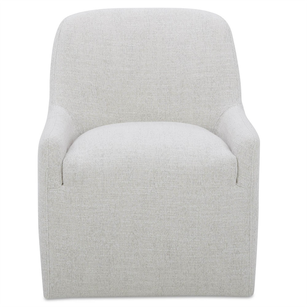 Maise Modern Classic White Caster Dining Chair|