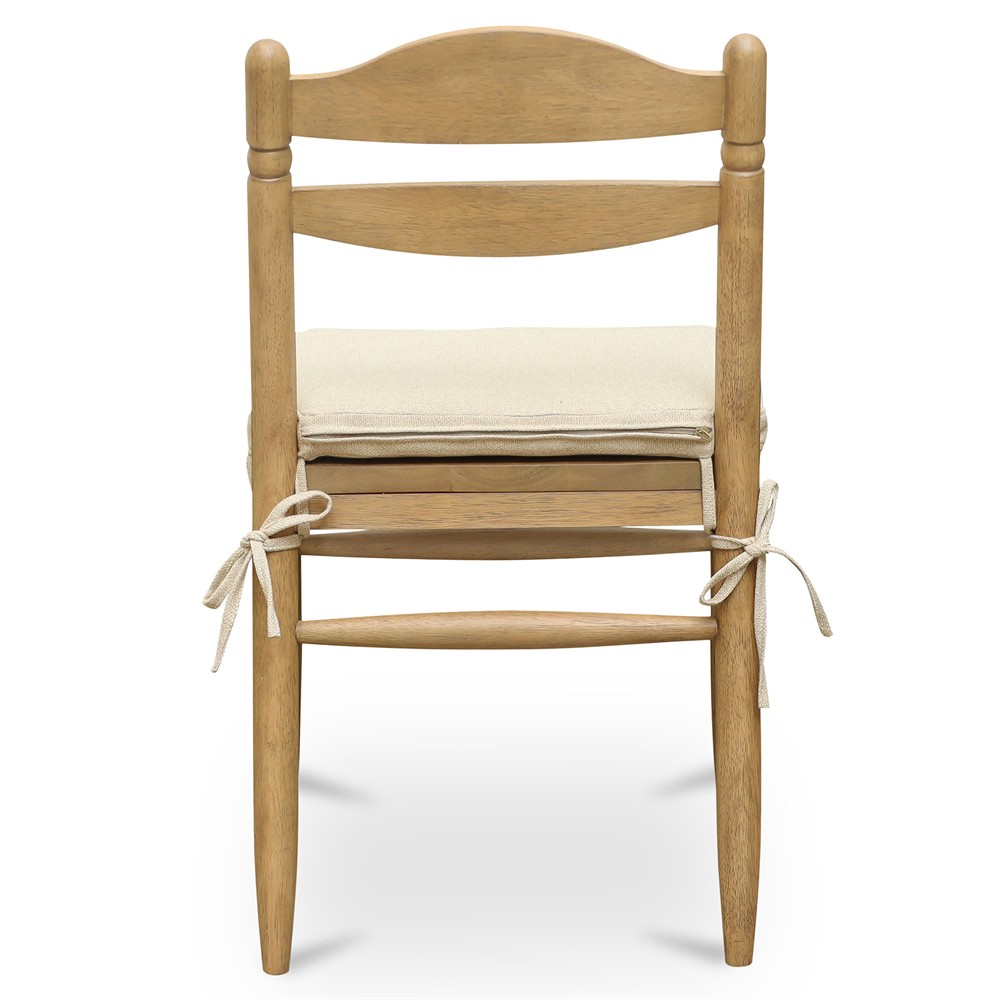 Talise Updated Traditional Brown Wood Dining Chair - Set of 2|