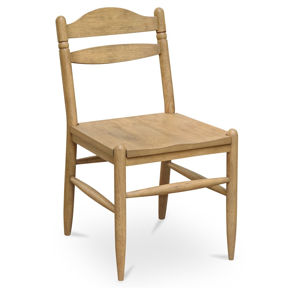 Talise Updated Traditional Brown Wood Dining Chair - Set of 2|