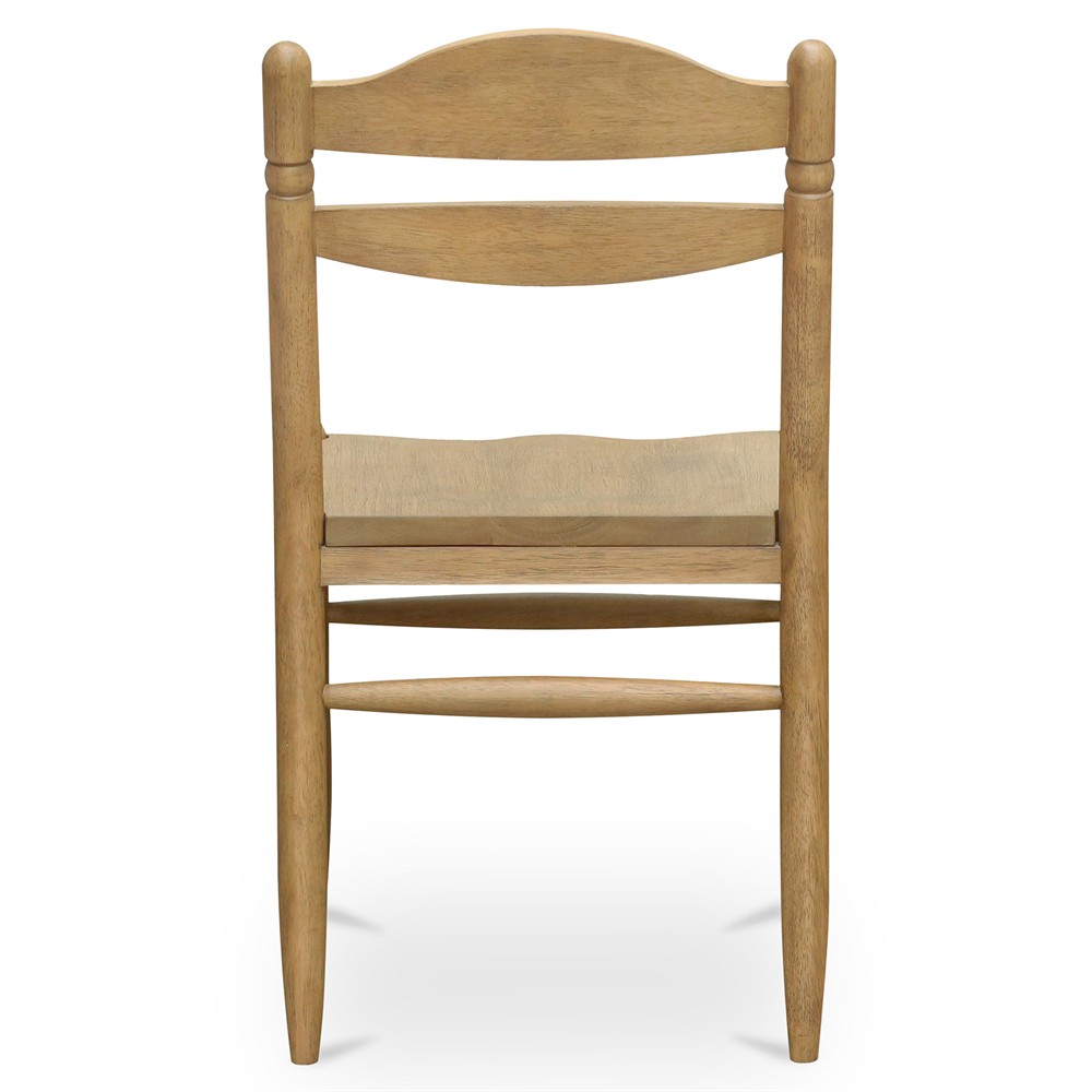 Talise Updated Traditional Brown Wood Dining Chair - Set of 2|