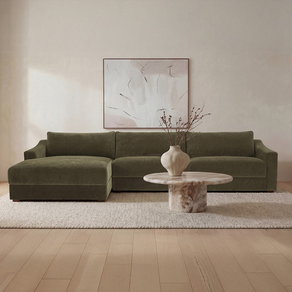 Zavier Modern Classic Brown Concrete Round Outdoor Coffee Table|