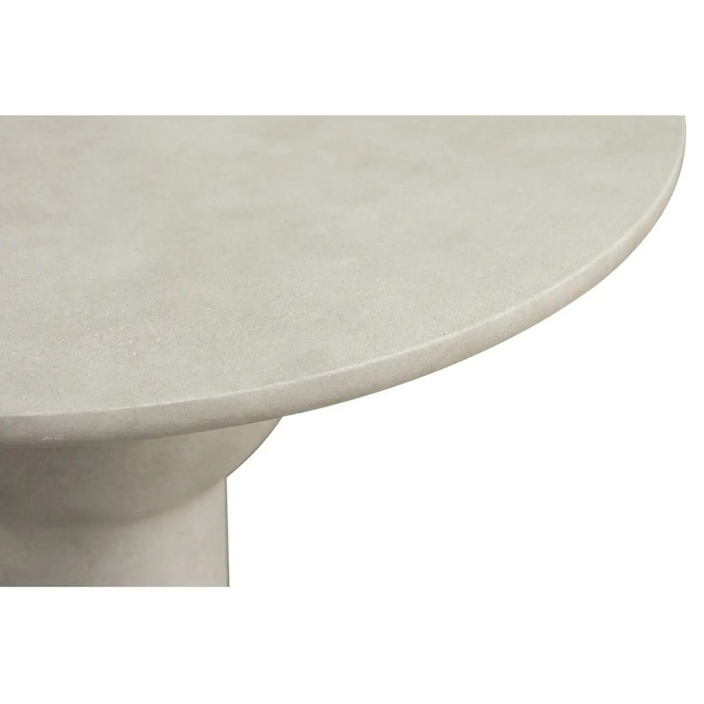 Nolia French Country Cream Concrete Outdoor Bistro Table - 38"|