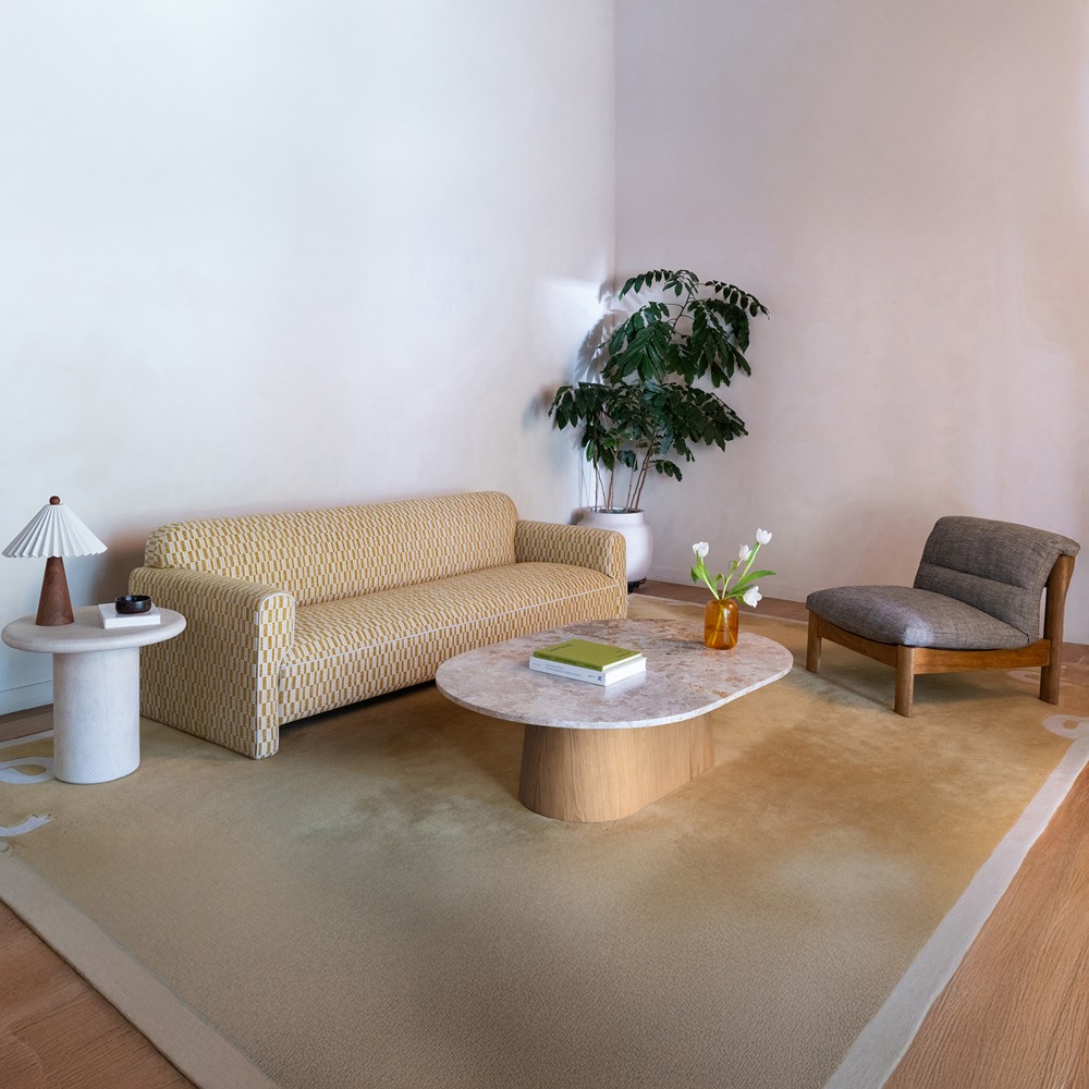 Zavier Modern Classic Cream Concrete Round Outdoor Side Table|