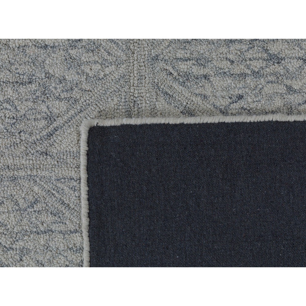 Lewi Updated Traditional Light Blue Wool Diamond Patterned Rug - 5'x8'|