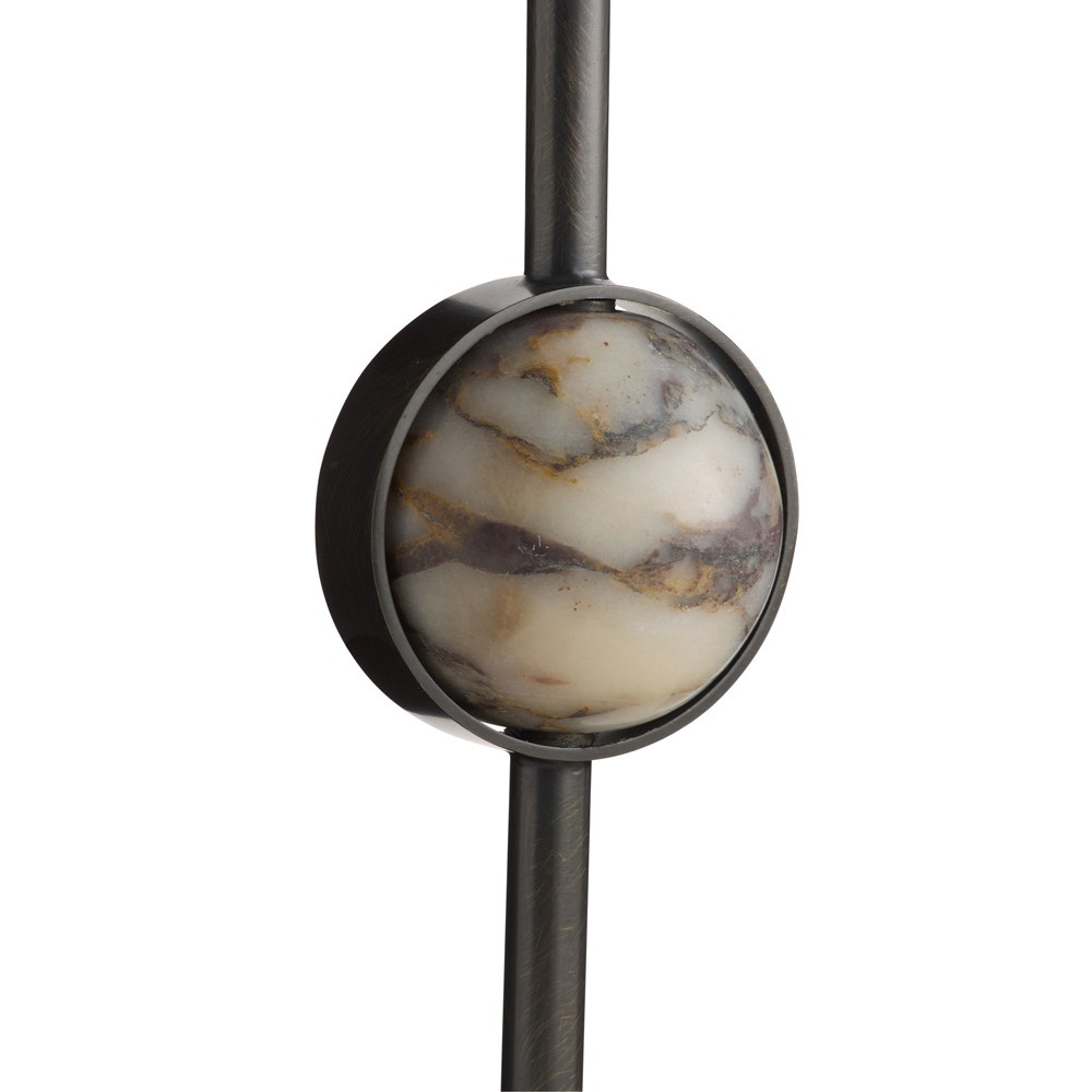 Norbert Coastal White Ricestone Horn Sculpture|