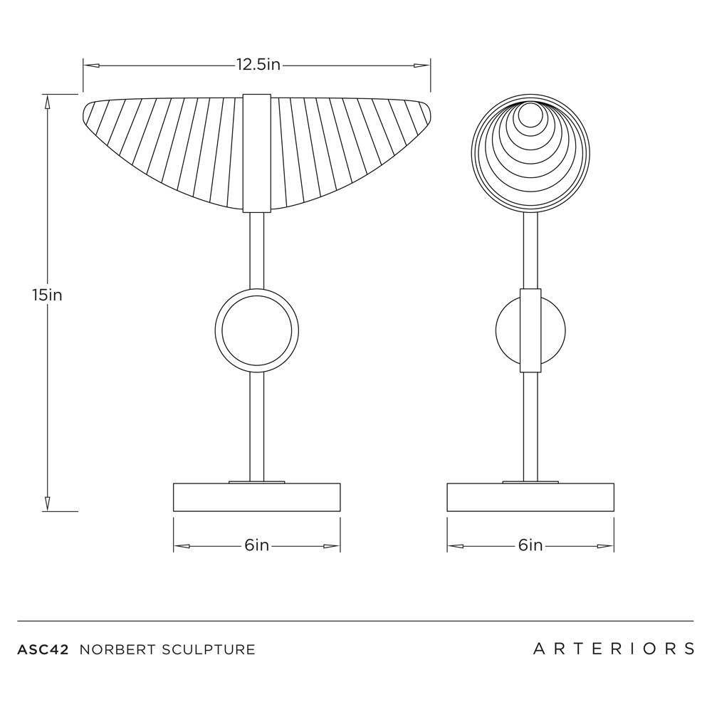 Norbert Coastal White Ricestone Horn Sculpture|