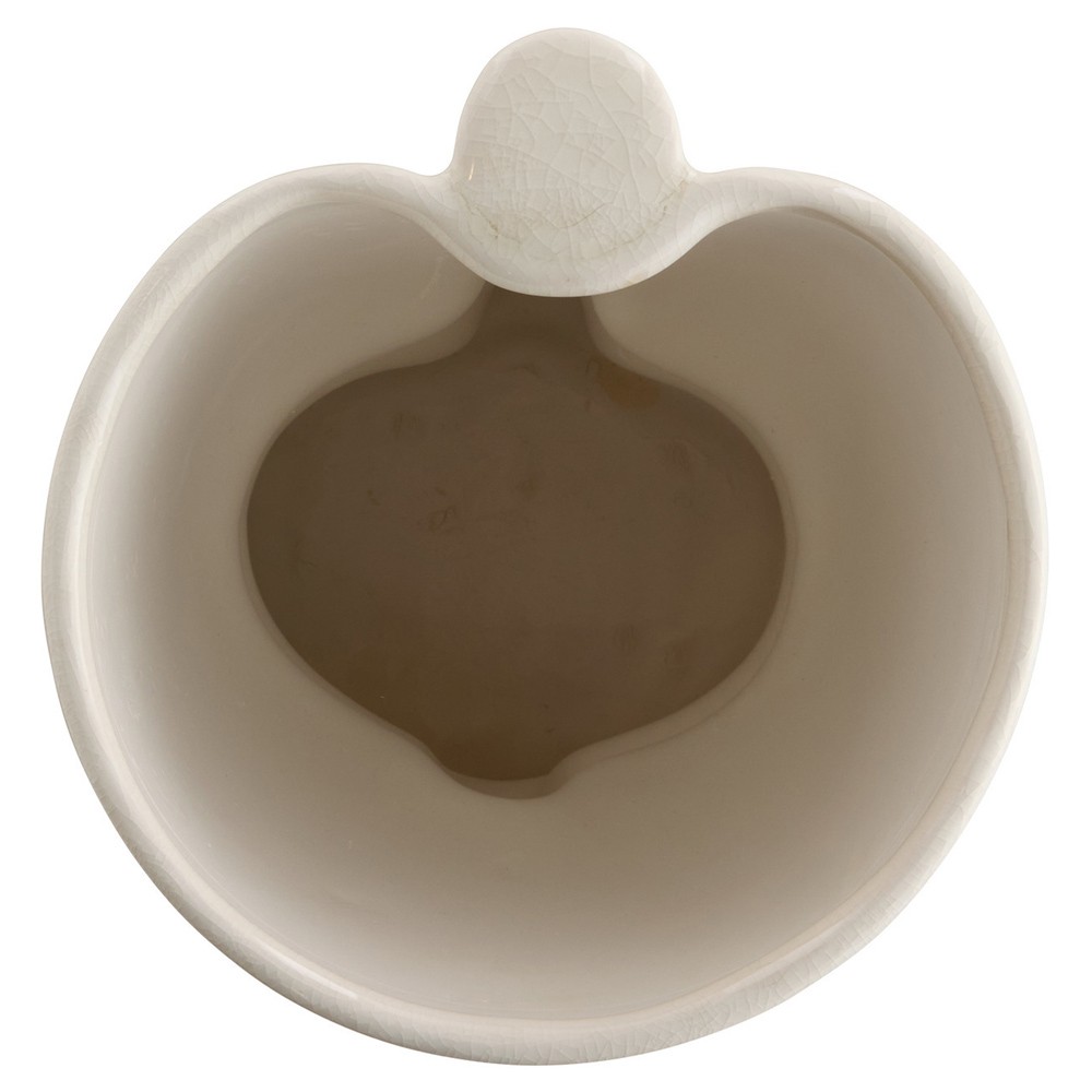 Maud Modern Classic White Ceramic Decorative Vase - Set of 2|