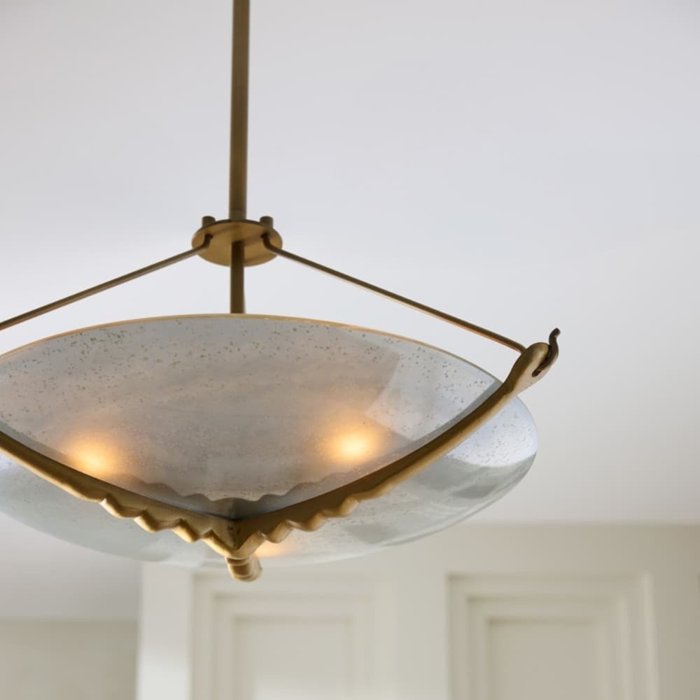 Karlsen Modern Frosted Glass Disc Semi Flush Mount|