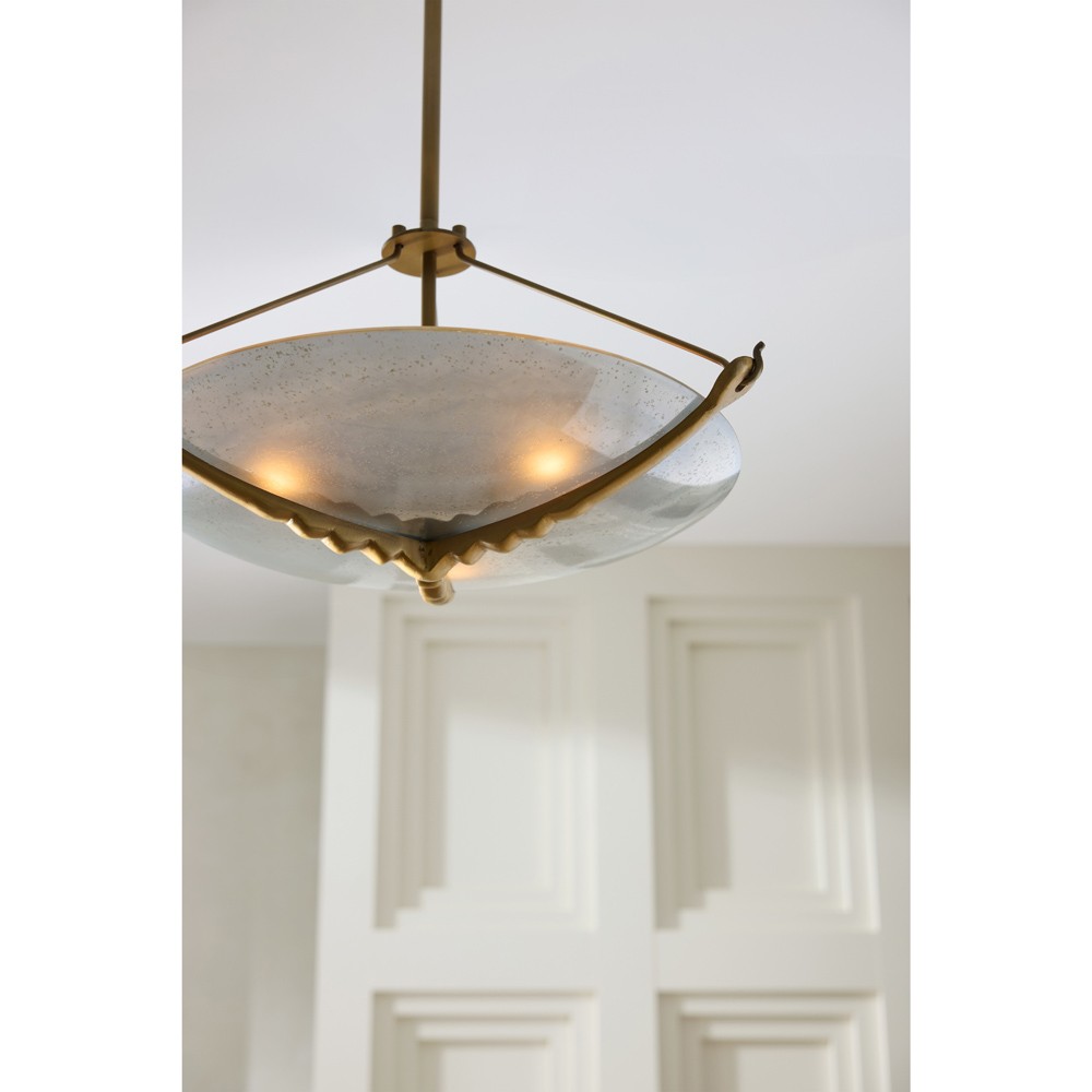 Karlsen Modern Frosted Glass Disc Semi Flush Mount|