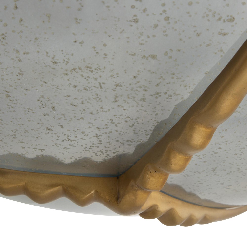 Karlsen Modern Frosted Glass Disc Semi Flush Mount|