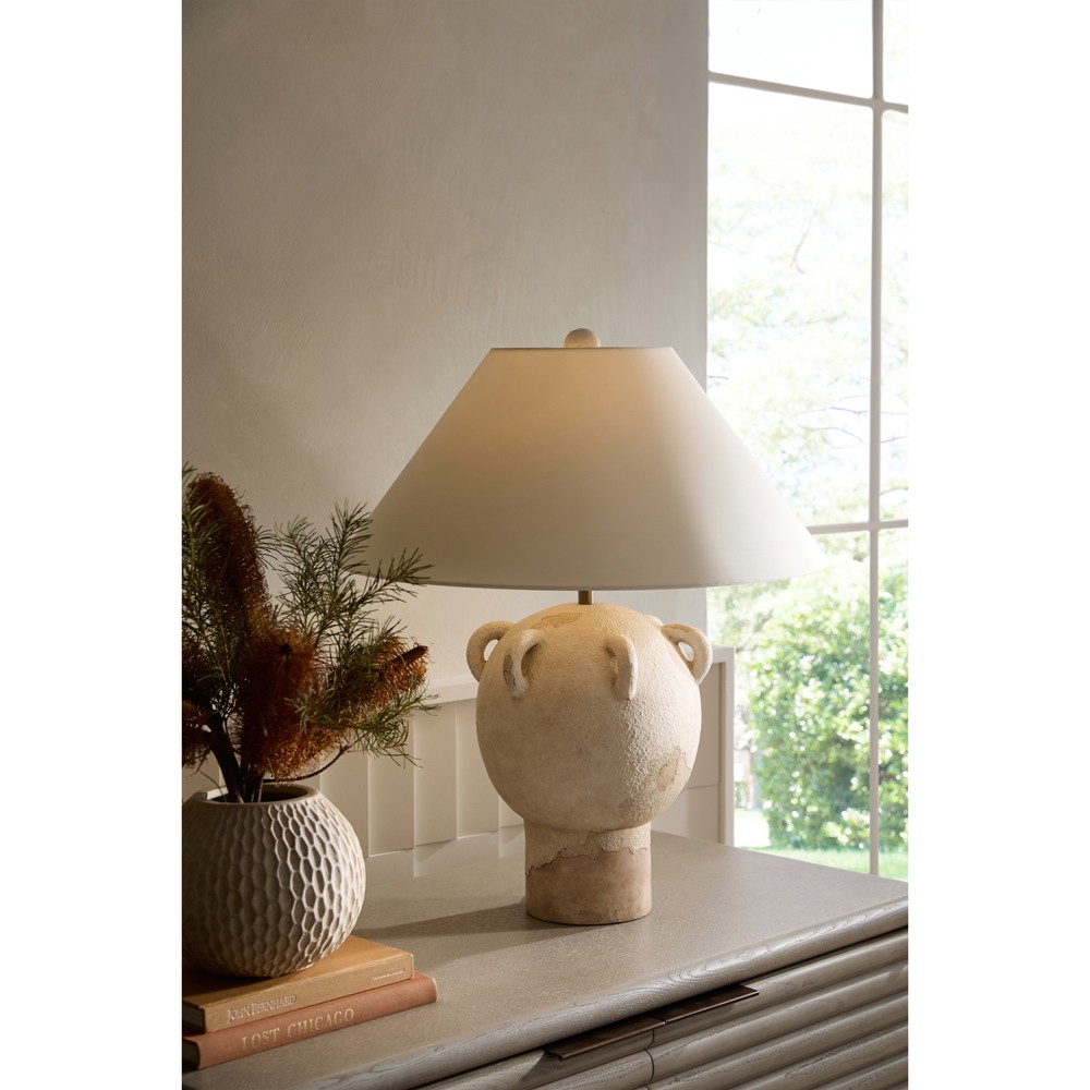 Neela Traditional Tuscan Wash Terracotta Urn Table Lamp|