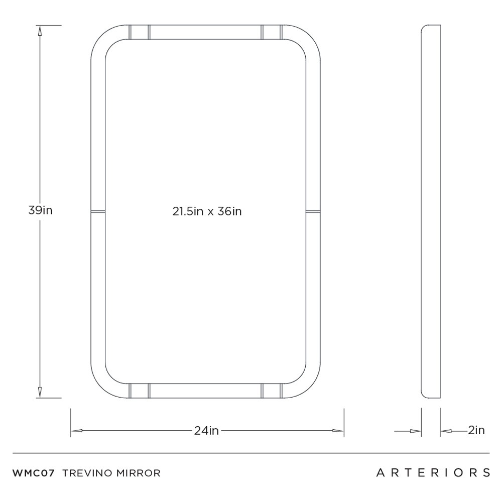 Trevino Modern Grey Marbled Resin Rectangular Wall Mirror|