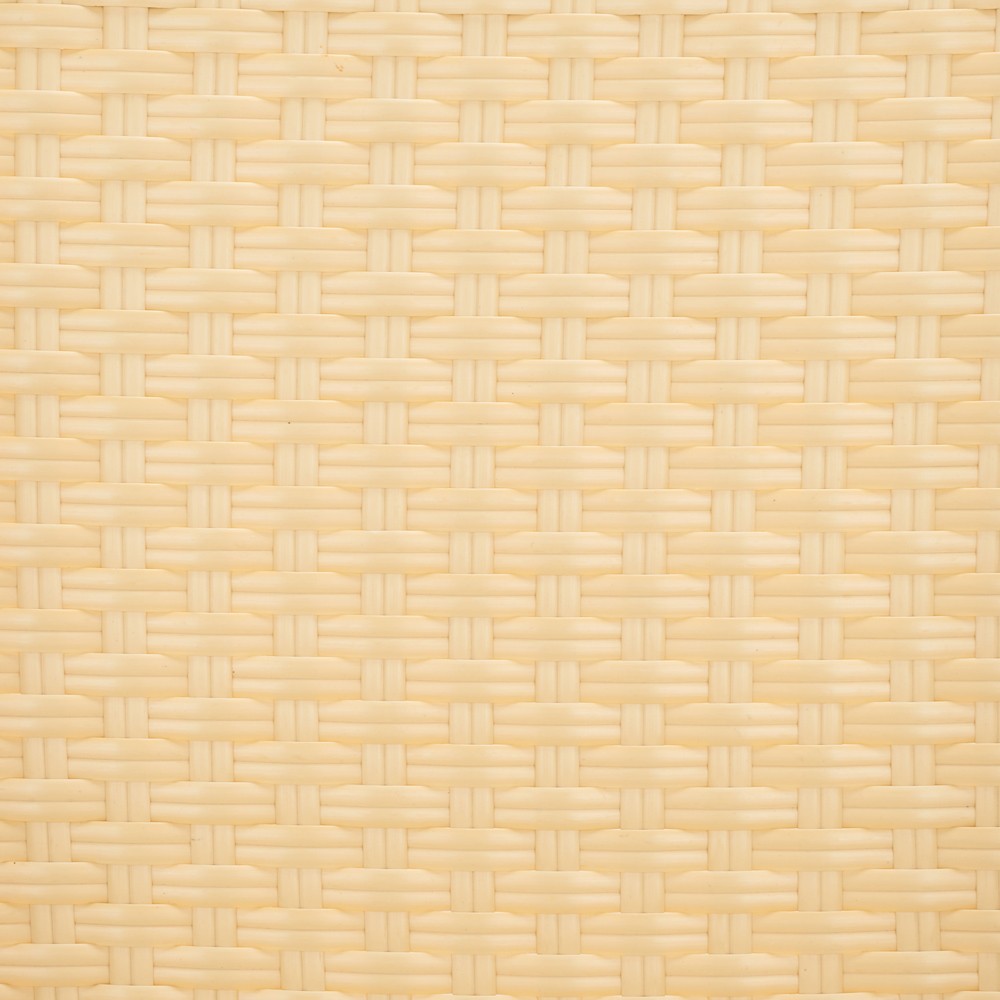 Hayden Coastal Beach Beige Woven Faux Wicker Outdoor Counter Stool|