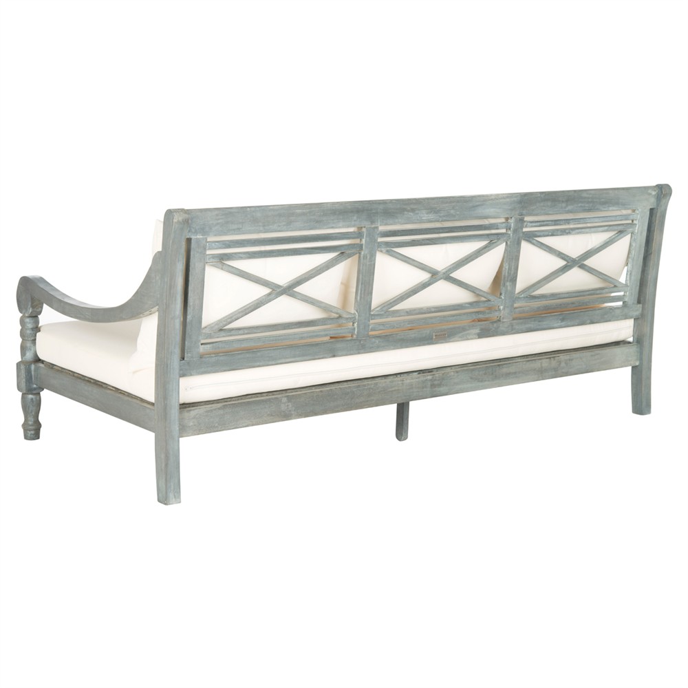 Clara French Country Ash Grey Acacia Outdoor Daybed|