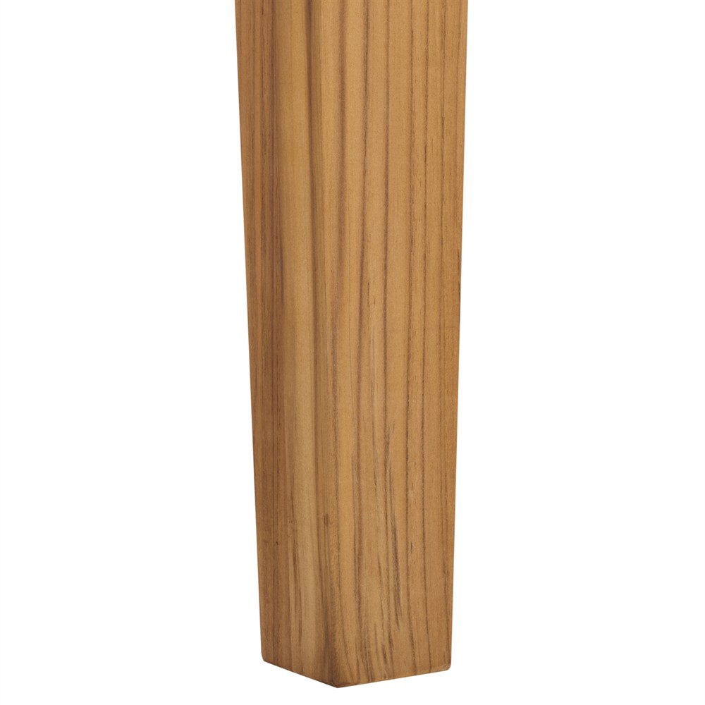 Camila Coastal Beach Natural Teak Rectangular Outdoor Coffee Table|