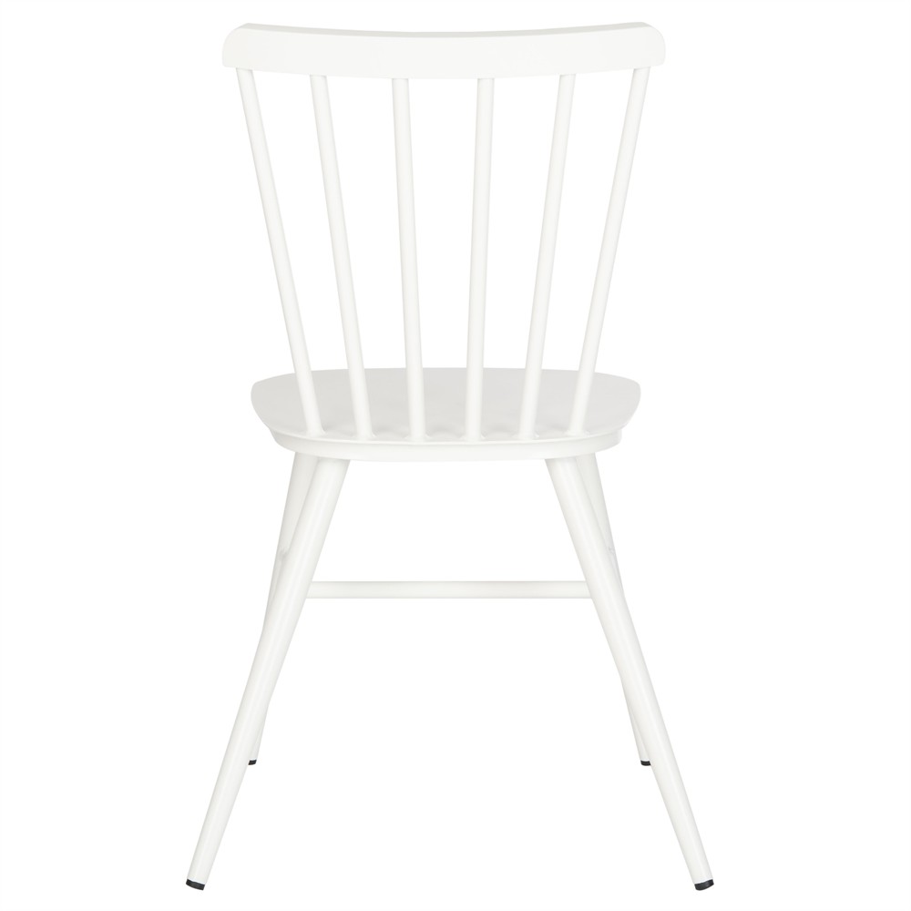 Elaine Modern Classic White Aluminum Outdoor Dining Chair - Set of 2|