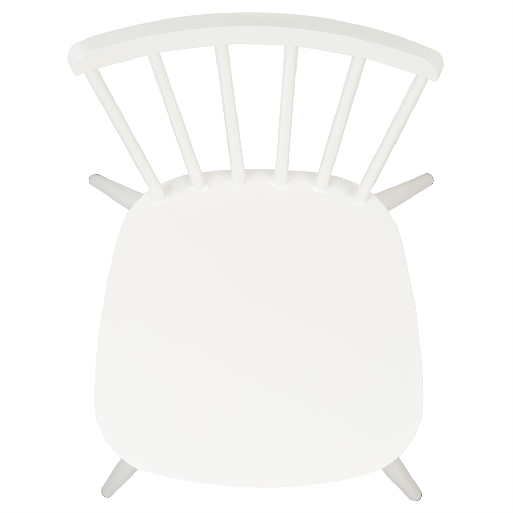 Elaine Modern Classic White Aluminum Outdoor Dining Chair - Set of 2|