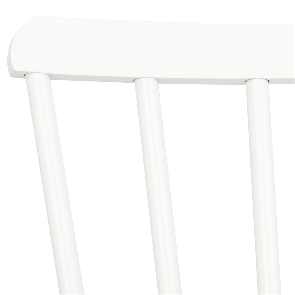Elaine Modern Classic White Aluminum Outdoor Dining Chair - Set of 2|