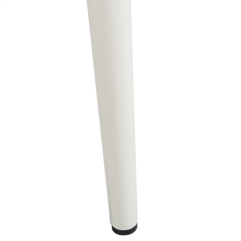 Elaine Modern Classic White Aluminum Outdoor Dining Chair - Set of 2|