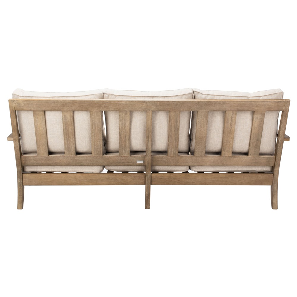 Camila Coastal Beach Beige Outdoor Sofa - 82"|