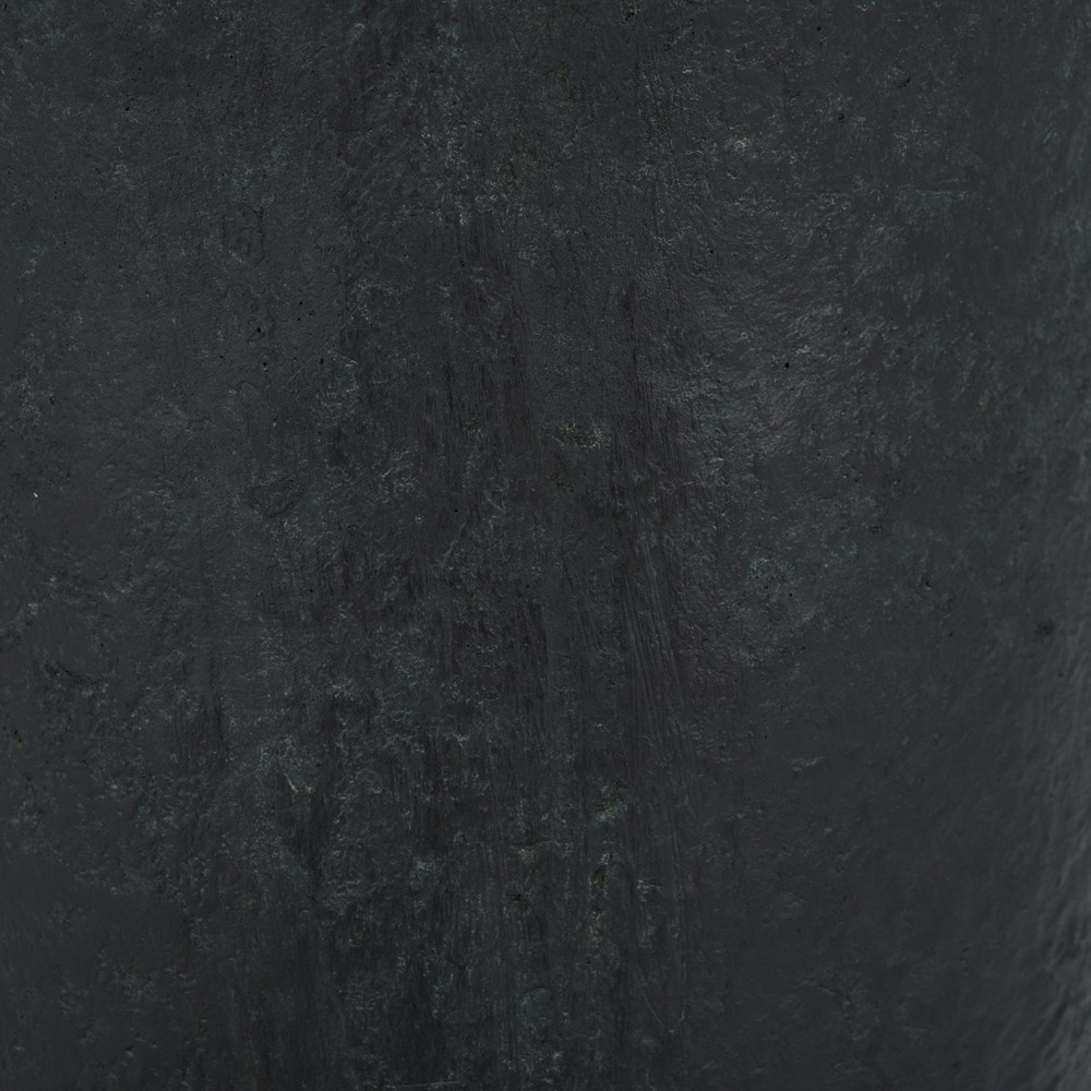 Romy French Country Black Round Outdoor Pot Planter|