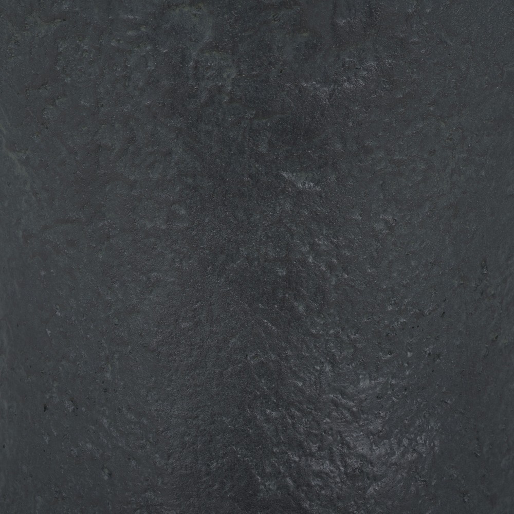 Elodie French Country Black Round Outdoor Pot Planter|