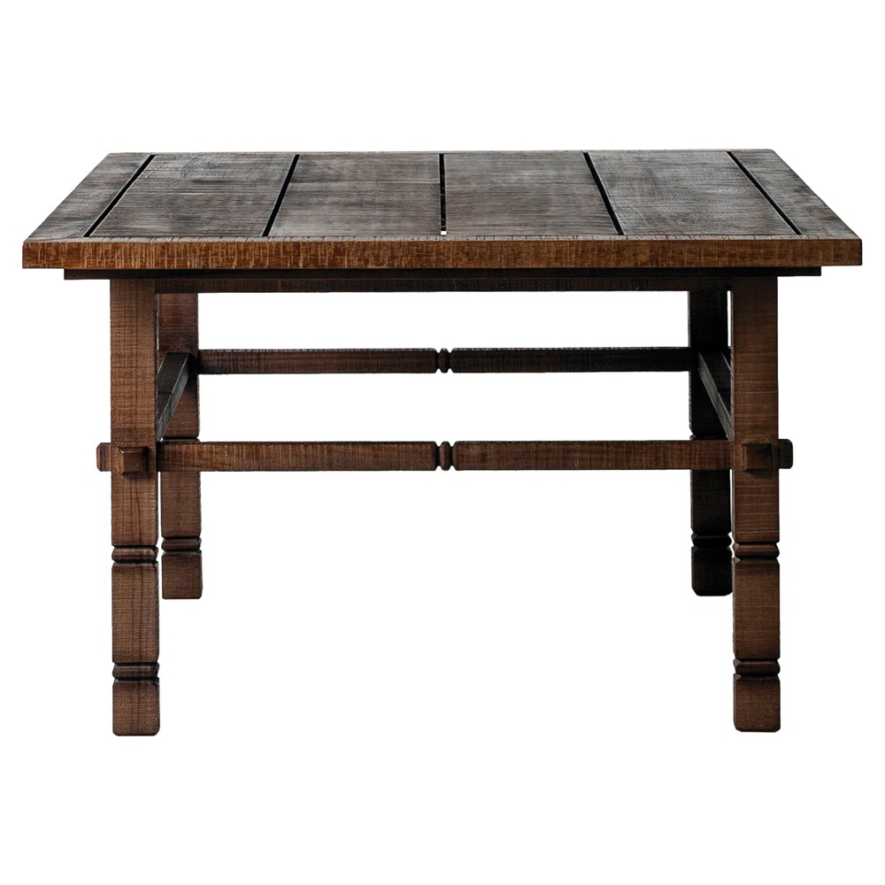 Vaterra Updated Traditional Brown Teak Rectangular Outdoor Coffee Table|