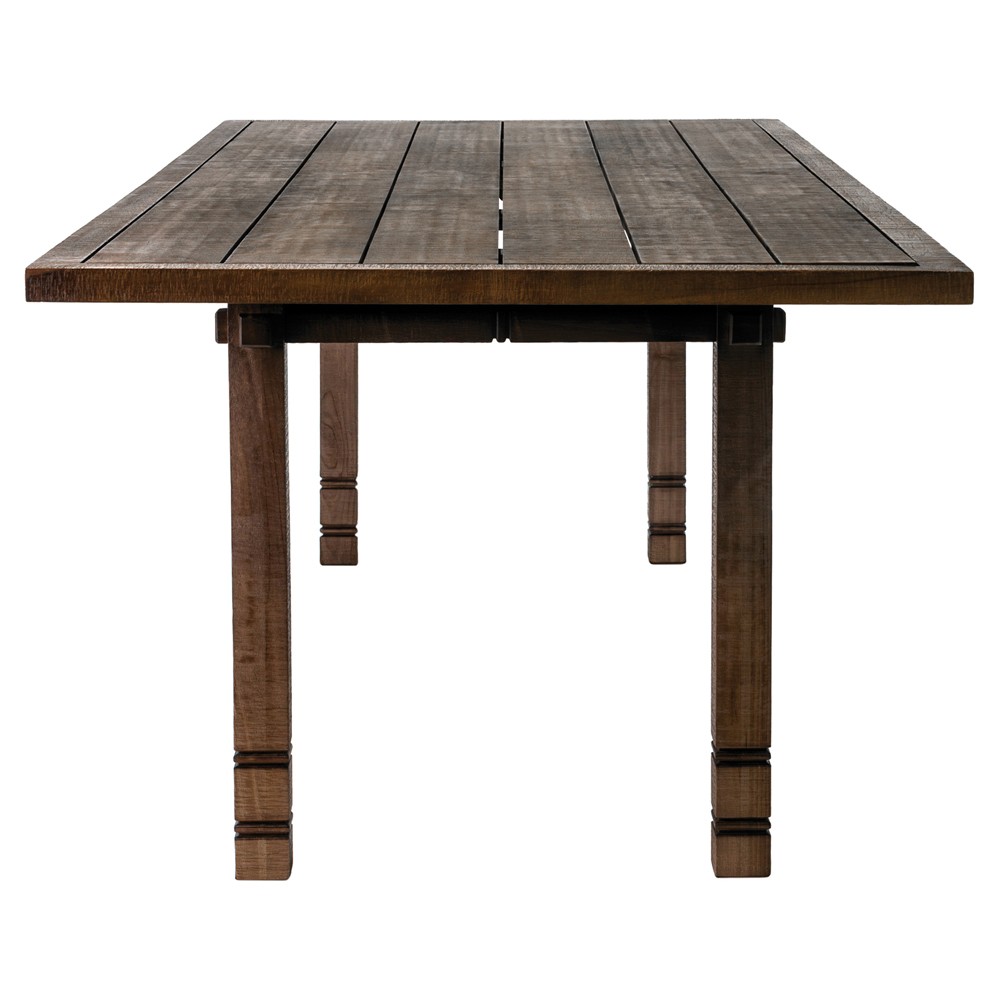 Vaterra Updated Traditional Brown Teak Rectangular Outdoor Dining Table - 102"|
