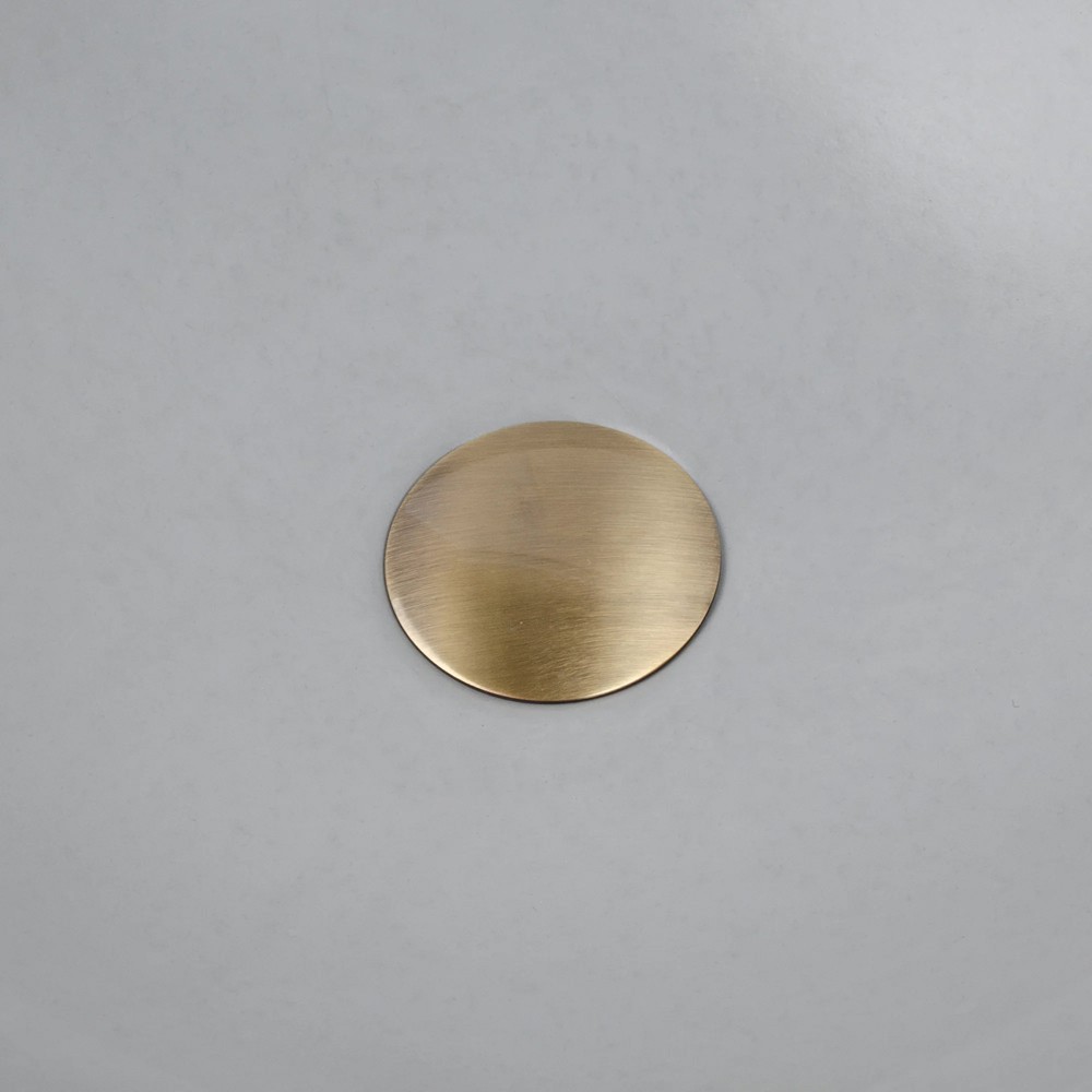 Modern Classic Metal Push Pop Up Drain - Antique Brass|