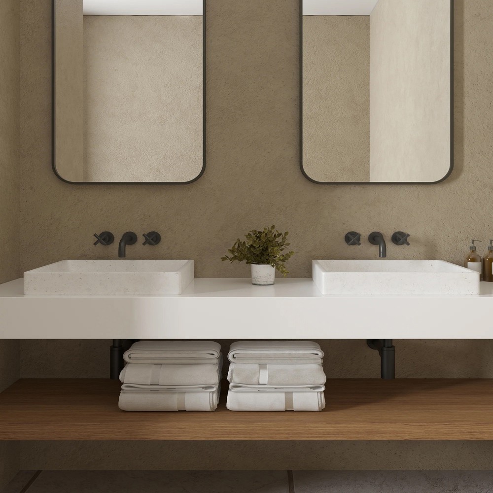 Juniper Modern Classic 20" Concrete Sink - White|